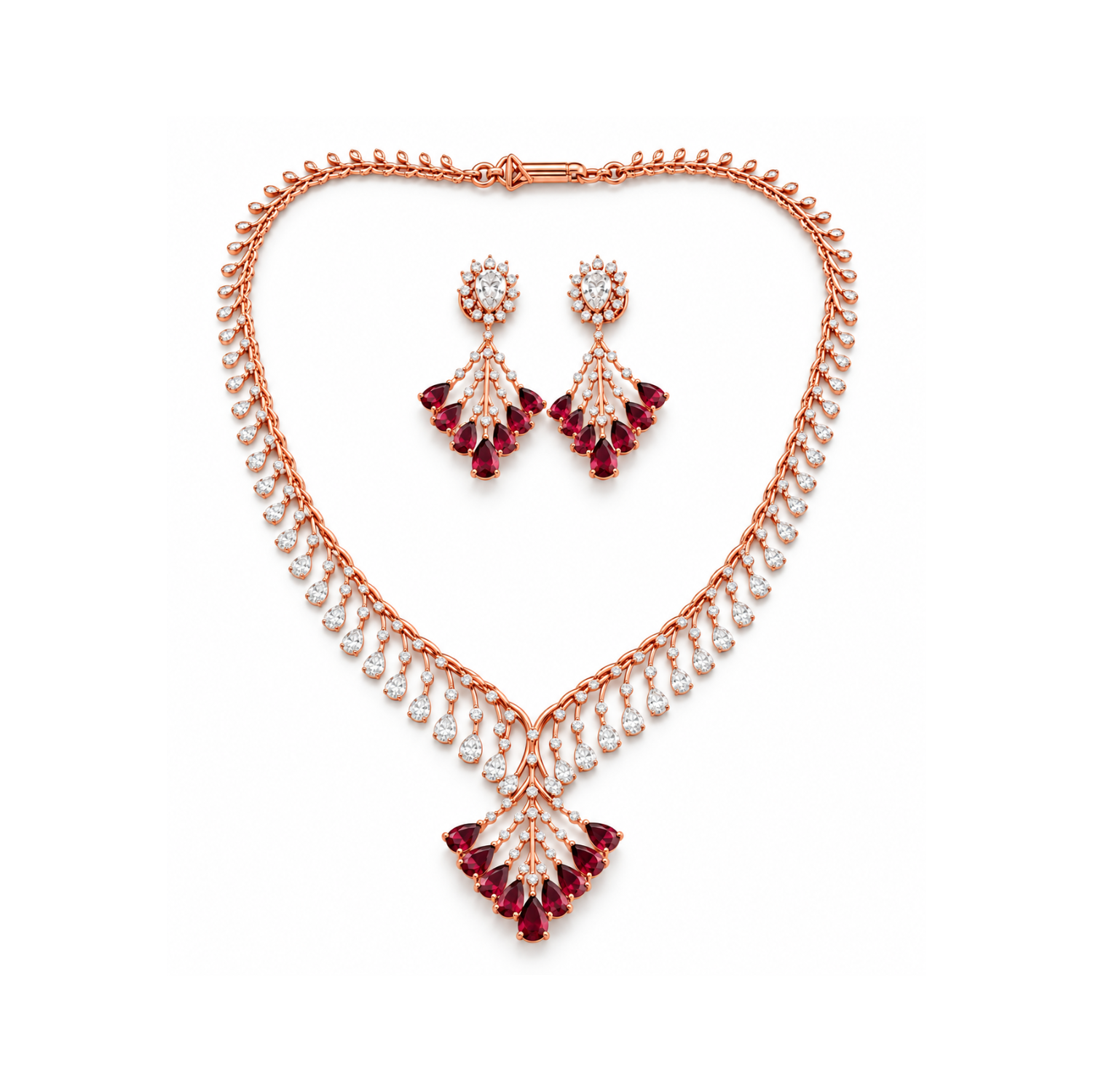 BURMESE RUBY NECKLACE — Diamond jewellery