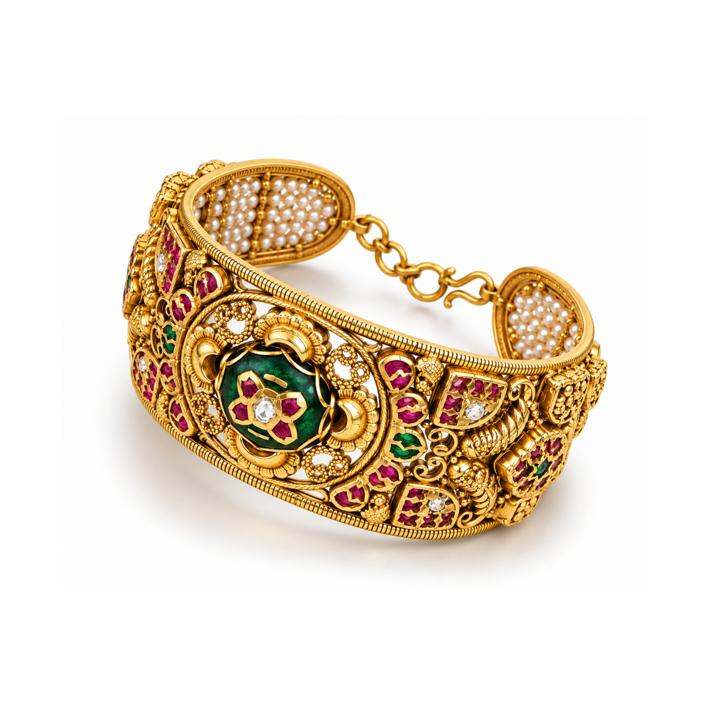 Antique Temple Cuff Kada — Antique & Heritage jewellery