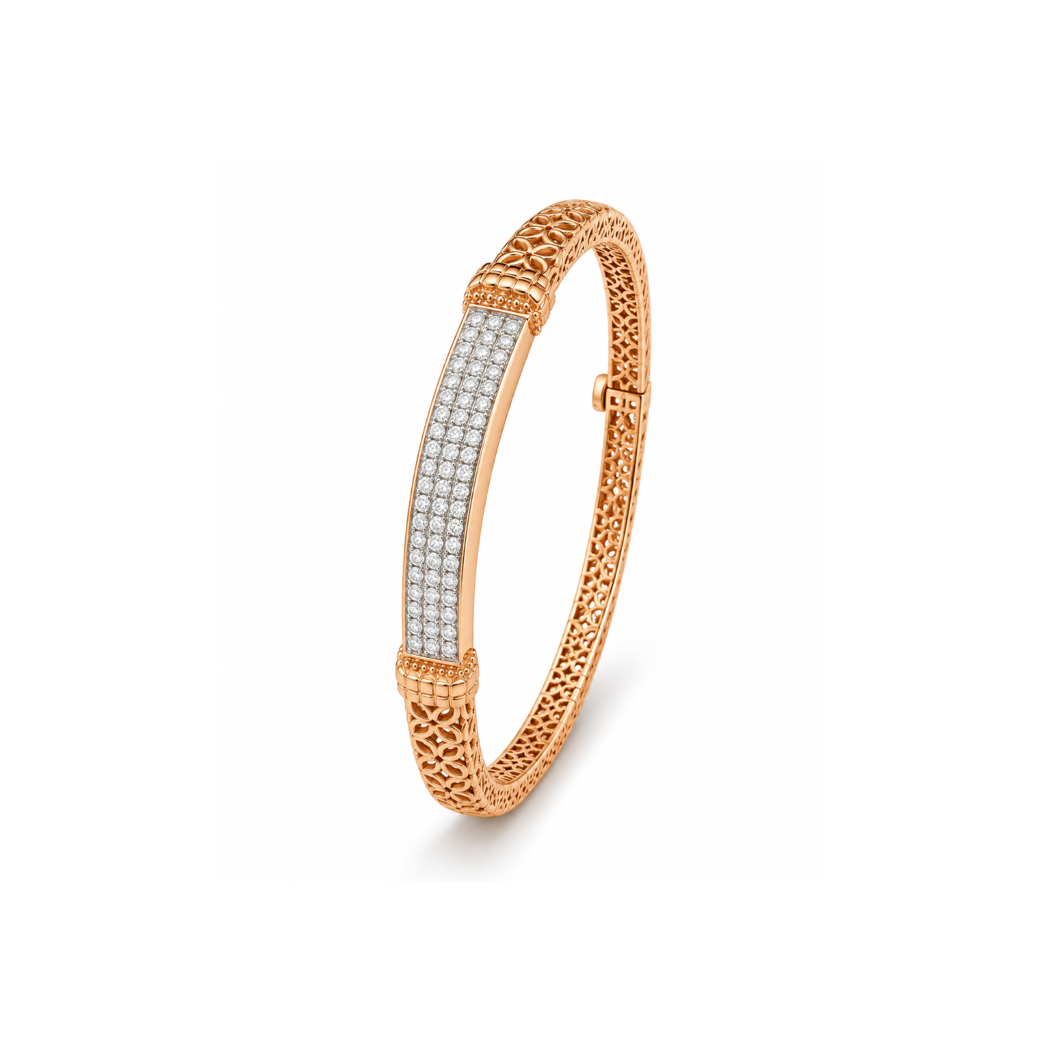 Pave Diamond Kada — Gold jewellery