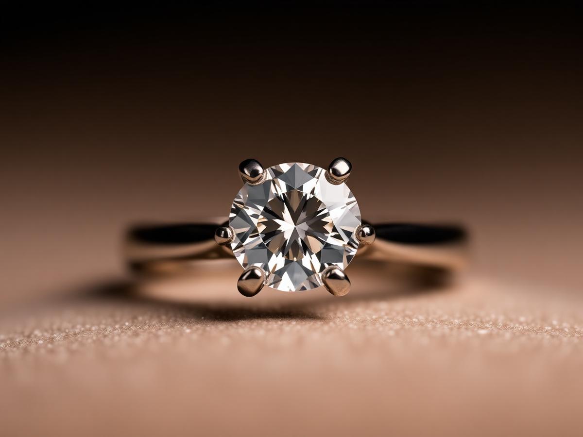 Macro view of a set diamond