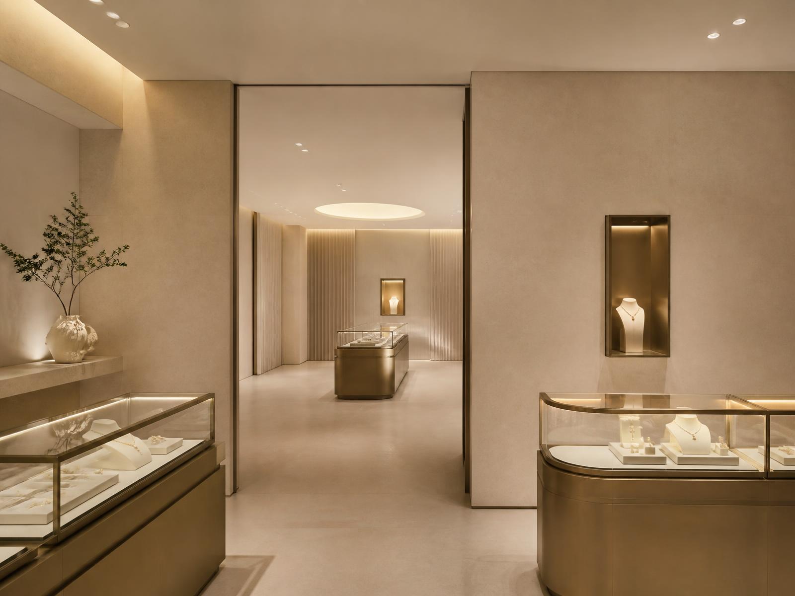Interior of the Pramukhpujan Jewels showroom in Anand